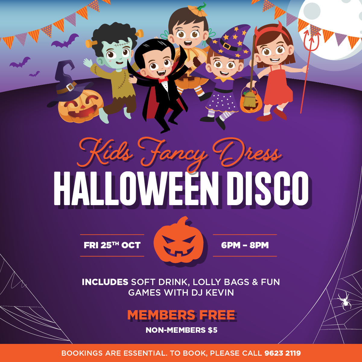 Kids Fancy Dress Halloween Disco